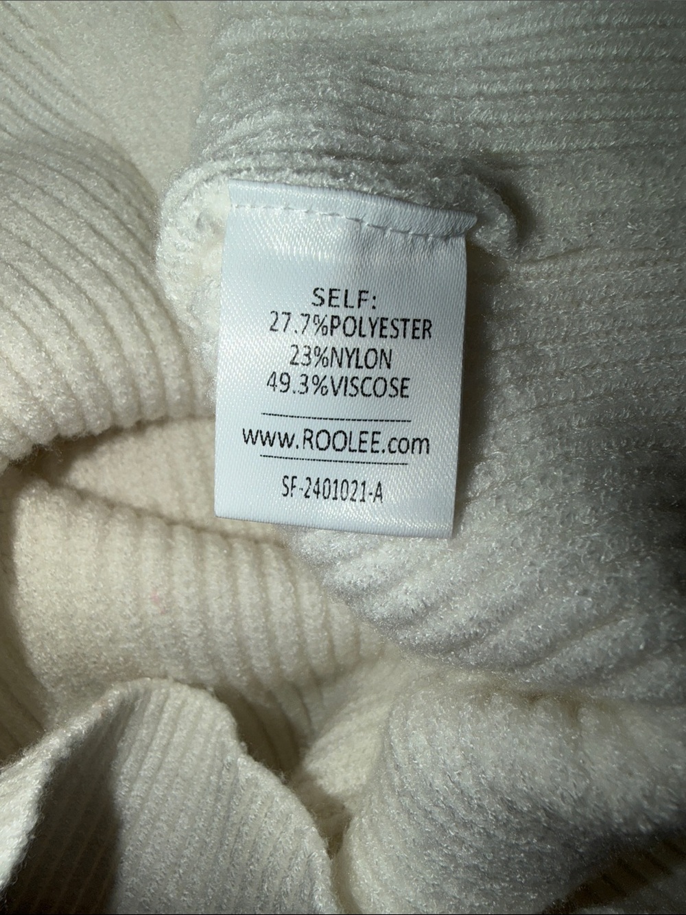 Roolee Cream Ribbed Short-Sleeve Button Cardigan - Picture 4 of 4